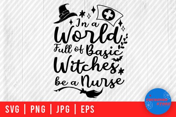 Basic Witches Nurse Graphics for Crafts