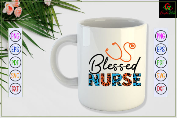 Blessed Nurse PNG: Graphics for Crafts
