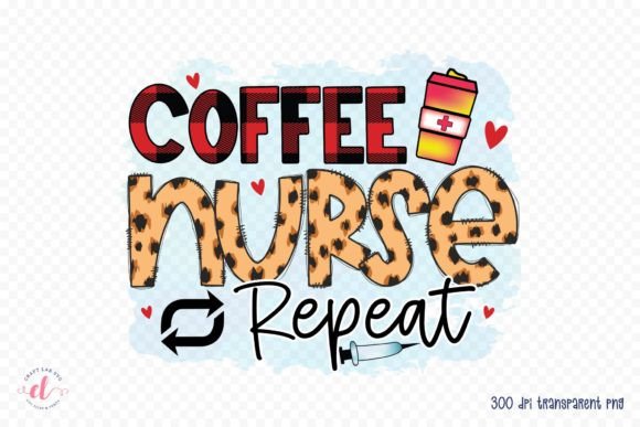 Coffee Nurse PNG: Graphics for Crafts