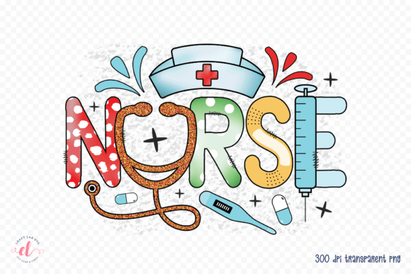 Nurse PNG Sublimation: Crafts & Graphics