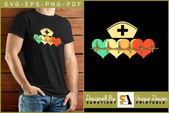 Nurse Retro Vector: Graphics for Crafts