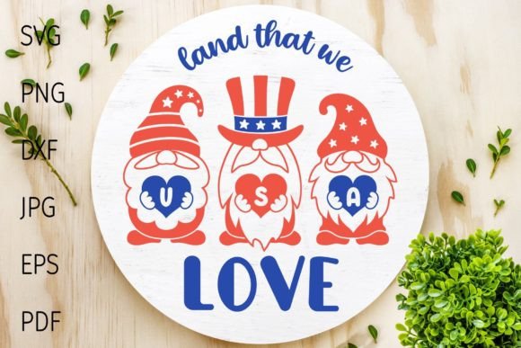 Patriotic Gnomes Graphics for Crafts