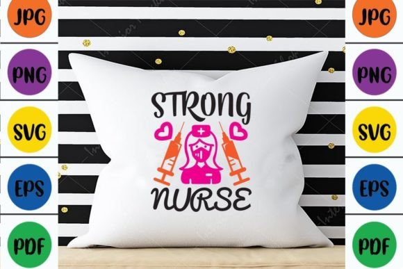Strong Nurse Graphics for Crafts & Web Design