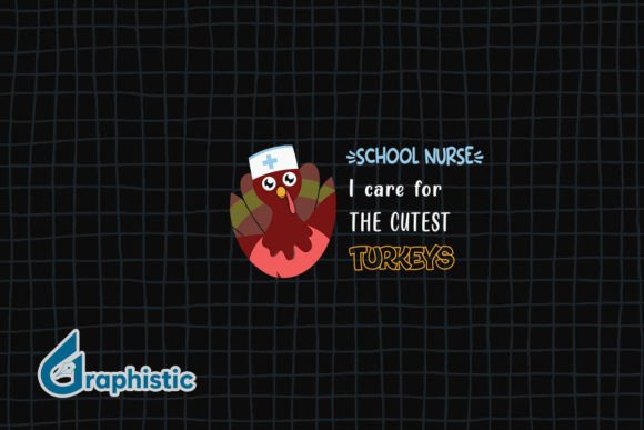 Turkey School Nurse Thanksgiving Graphics for Crafts